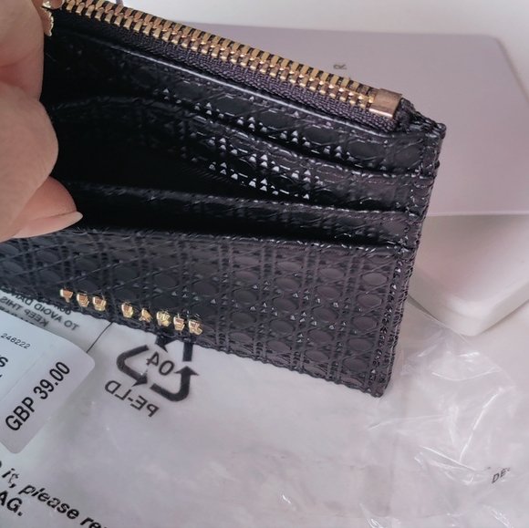 Black leather Ted Baker Card Coin Purse new - Picture 7 of 12